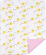 Rainbows and Sunshine Cotton 4 Piece Comforter Set, Multicolor, 57" x 42