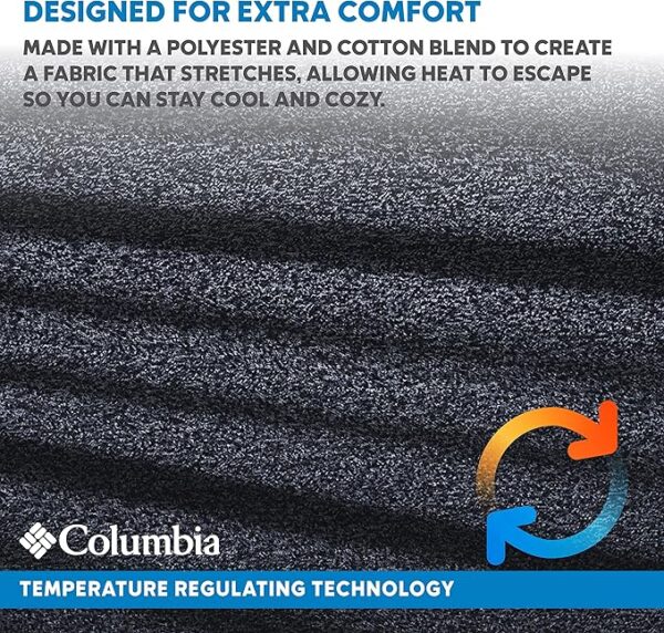 Columbia Cooling Soft Comfort 3 Piece Bedding Set | Value Bundle Includes 1 Comforter & 2 Standard Pillow Shams | Temperature Regulating | Omni-Wick, Moisture Wicking Technology | Full/Queen - Grey