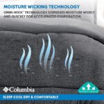 Columbia Cooling Soft Comfort 3 Piece Bedding Set | Value Bundle Includes 1 Comforter & 2 Standard Pillow Shams | Temperature Regulating | Omni-Wick, Moisture Wicking Technology | Full/Queen - Grey