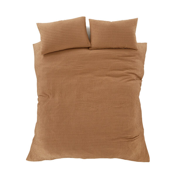 Waffle Duvet Cover - By Gul Ahmed Idea's  ''King Size'' Light brown or Beige color
