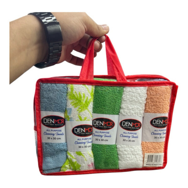 Denmor All Purpose Cleaning Towels 10pcs  30 x 30 cm 100% Cotton